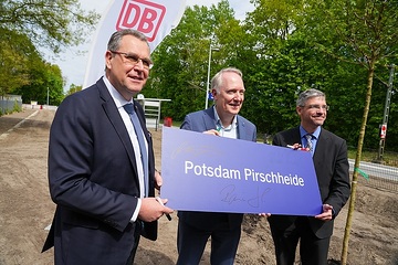 Inbetriebnahme der modernisierten Station Potsdam Pirschheide