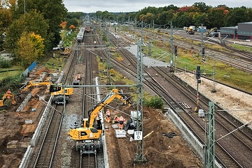 DB286814 Arbeiten im Bahnhof Ludwigslust