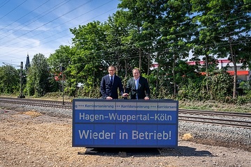 DB303767 DB InfraGO schließt Korridorsanierung zwischen Hagen, Wuppertal und Köln pünktlich ab