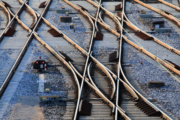 DB7960 Switches and crossovers at Nuremberg marshalling yard