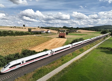ICE 4 Baureihe 412 bei Hünfeld im Haunetal