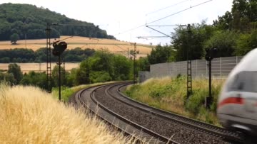Bewegtbild - Unterwegs im Haunetal - DB Fernverkehr mit ICE 4 - nächster Halt: Fulda