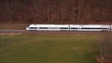 EPK / Schnittmaterial - Erste Tests mit dem advanced TrainLab (aTL) der DB Systemtechnik zum Projekt "Gigabit Innovation Track" an der dafür mit speziellen Funkmasten vorbereiteten Strecke auf der Südmecklenburgischen Südbahn.