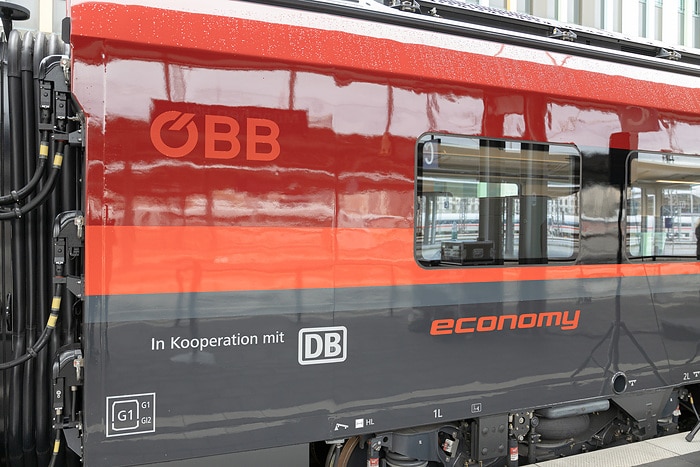 DB253751 Mehr Komfort für Reisende nach Österreich und Italien: Der Railjet der neuen Generation