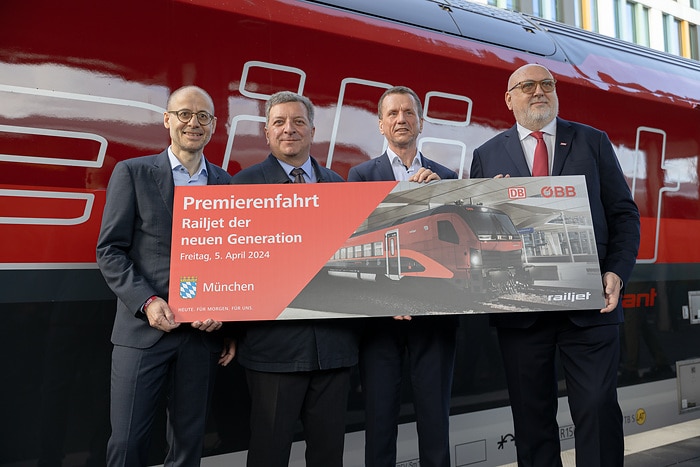 DB253760 Mehr Komfort für Reisende nach Österreich und Italien: Der Railjet der neuen Generation