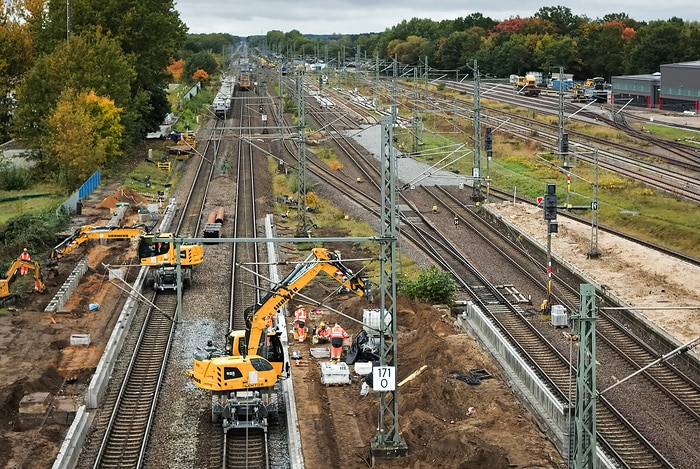 DB286814 Arbeiten im Bahnhof Ludwigslust