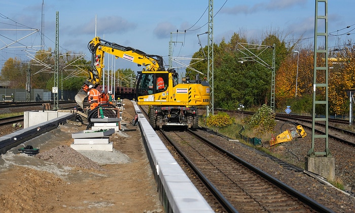 DB287962 Neuer Bahnsteig in Wittenberge