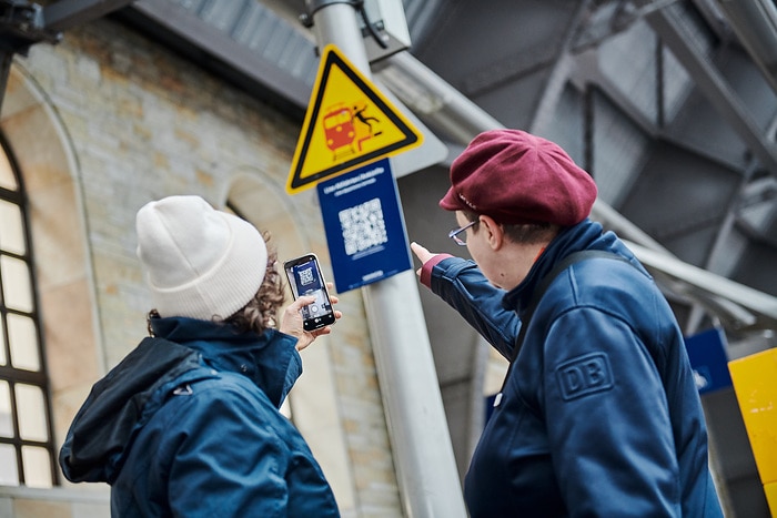 DB292538 QR-Code für Live Abfahrten / Ankünfte