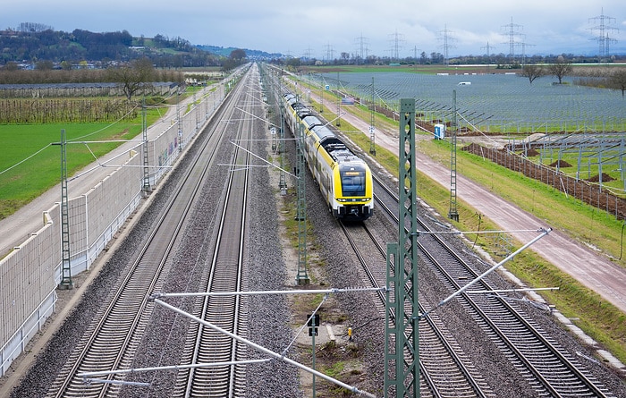 DB297568 Rheintalbahn: Viergleisig zwischen Müllheim und Auggen
