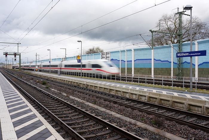 DB297576 Rheintalbahn: Viergleisig zwischen Müllheim und Auggen