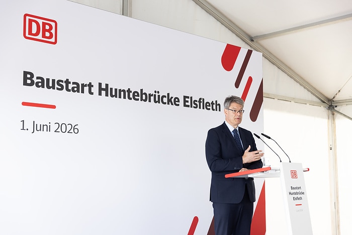 DB300788 Baustart für neue Huntebrücke Elsfleth
